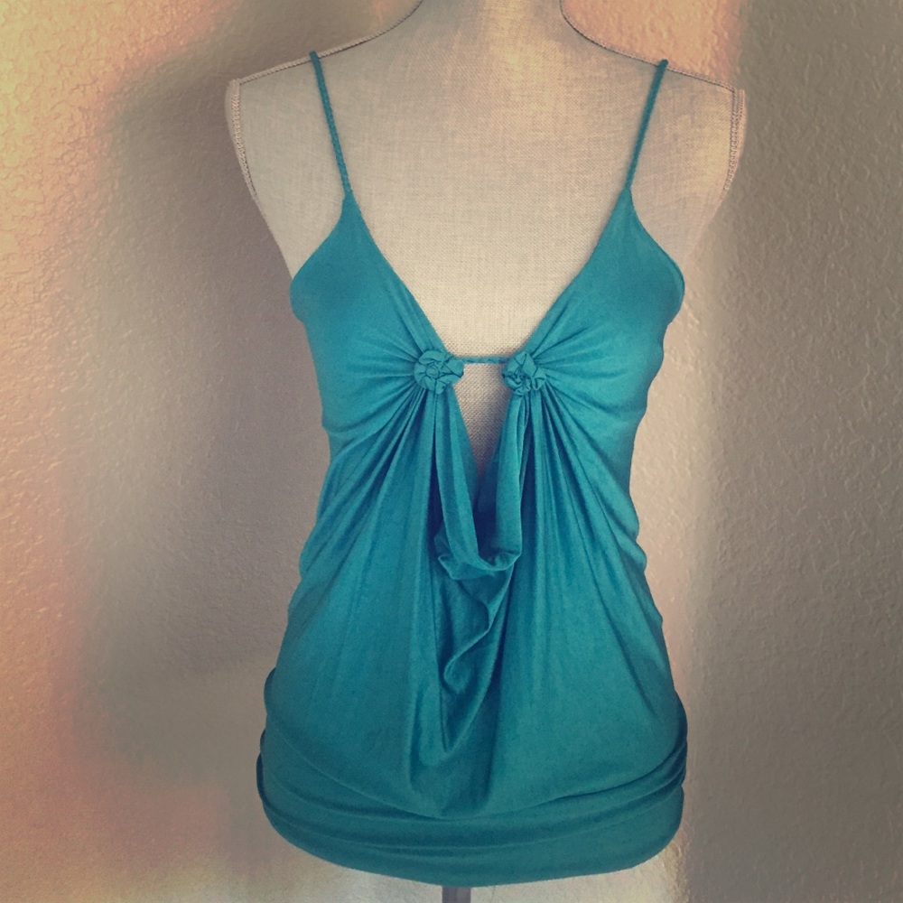 Black Halo cami tank. Poly silk blend. Very sexy.